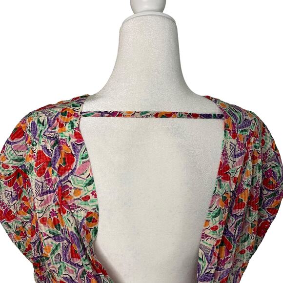 NWT ba&sh Amael colorful floral open back top - Small - Picture 10 of 13